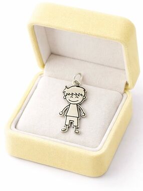 Sterling silver boy pendant